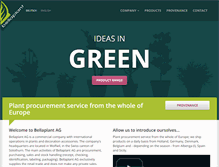 Tablet Screenshot of bellaplant.ch